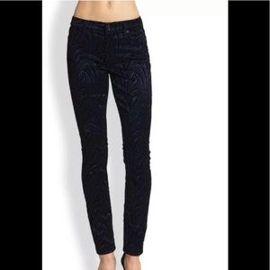 - 7 For All Mankind Velveteen Skinny Jeans Blue 24